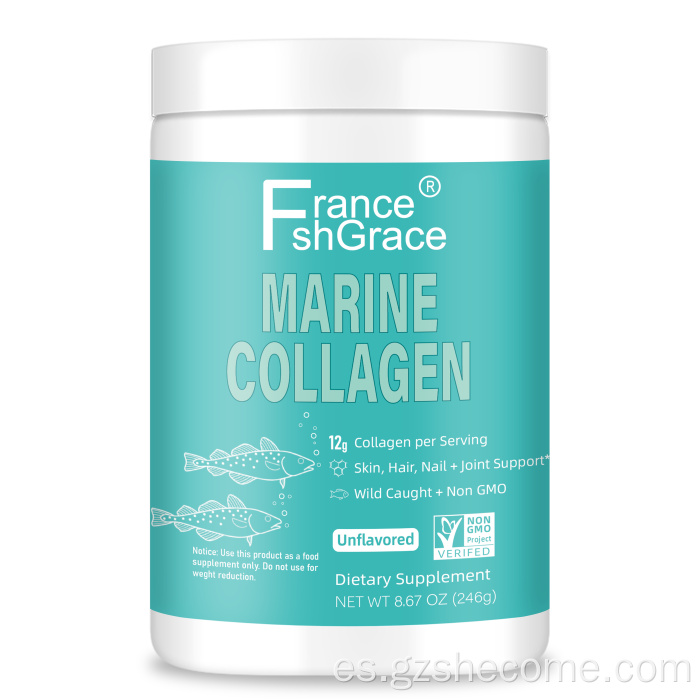 Suplemento de colágeno marino en polvo de colágeno marino